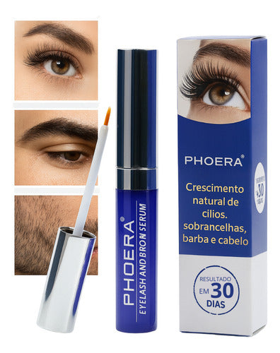 Sérum Tratamento Crescimento Cílios Sobrancelhas Phoera