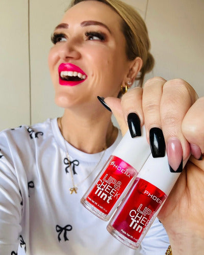 Lip Tint Matte Lábios e Bochechas Phoera