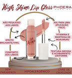 Hydra Gloss Labial High Shine Phoera Boca 85% +hidratada