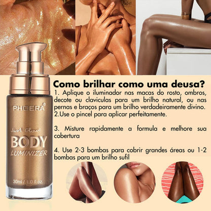 Iluminador Líquido Facial e Corporal Body Luminizer Phoera
