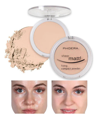 Pó Compacto Sheer Matte 12g Phoera