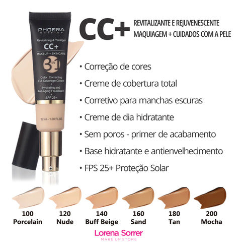 Kit Holiday maquiagem completo 5 itens - Phoera cc+