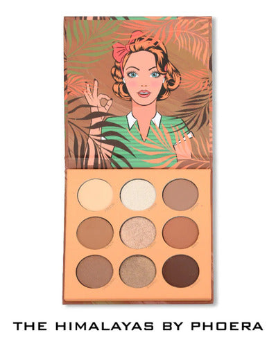Paleta de Sombras 9 cores 12,6g - Phoera