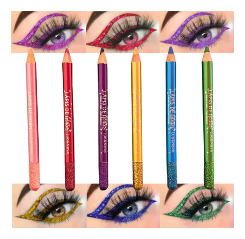 Lápis Glitter Mega Macio- Lua & Neve