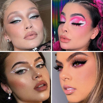 Caixa 12und Pedraria Strass Para Maquiagem Make Unhas Looks