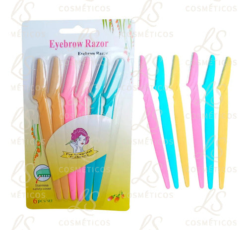 Kit 3 Navalhete Desing De Sobrancelhas E Rosto Navy
