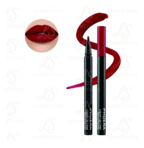 Delineador Labial Matte Contorno De Longa Duração Phoera