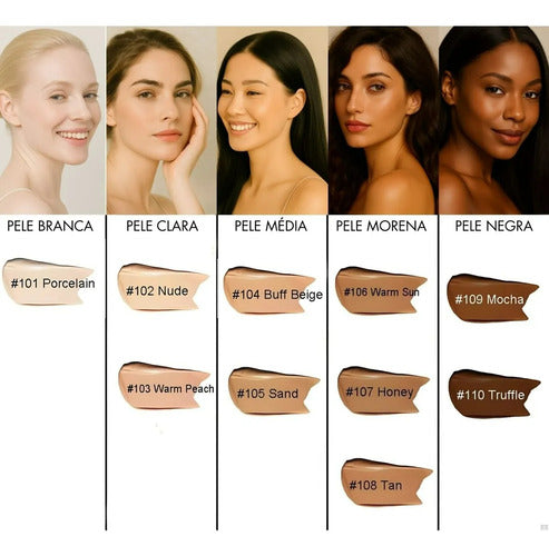 Base Líquida Soft Matte 30ml - Phoera