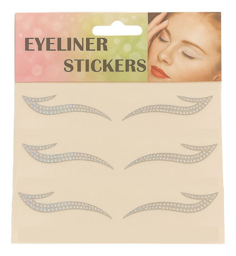 Delineador Adesivo Autocolante De Strass Make Festa Sortido