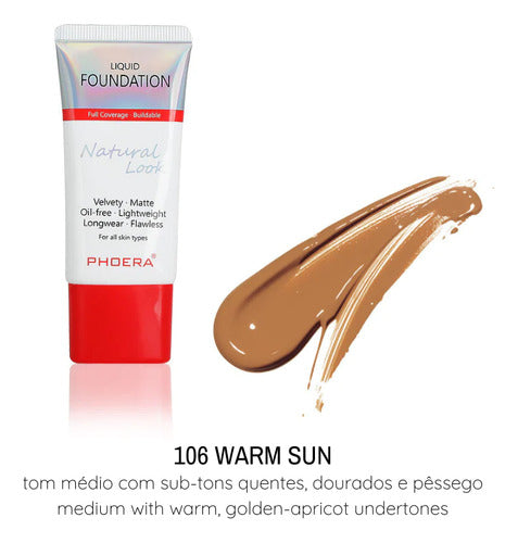 Kit Base 24h Prova D'agua Natural Look + Esponja de Brinde