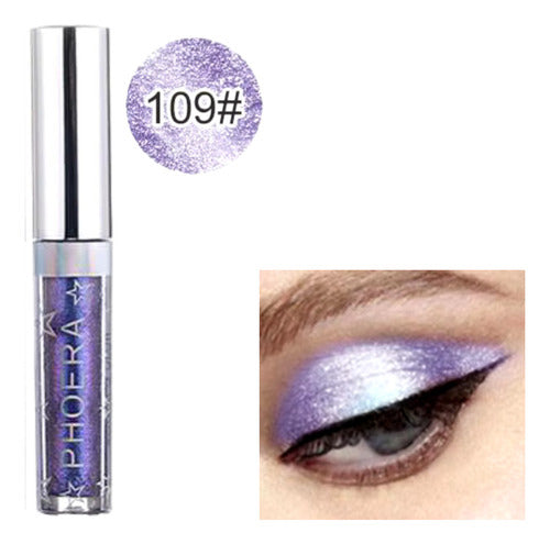 Kit 3 Sombra Líquida Glitter Glow A Prova De Água Pigmentado