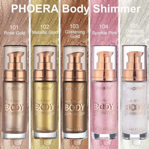 Iluminador Líquido Facial e Corporal Body Luminizer Phoera