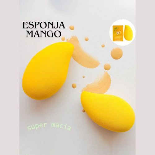 Esponja De Maquiagem Mango / Manga Super Macia E Versátil
