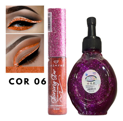 Kit 16un Maquiagem Make Carnaval Glitter Brilho Pedaria Glow