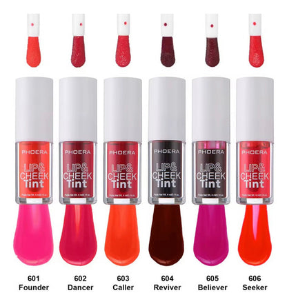 Lip Tint Matte Lábios e Bochechas Phoera