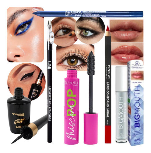 Kit 6und Completo Para Olhos E Lábios Produtos Essenciais