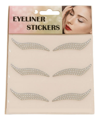 Delineador Adesivo Autocolante De Strass Make Festa Sortido