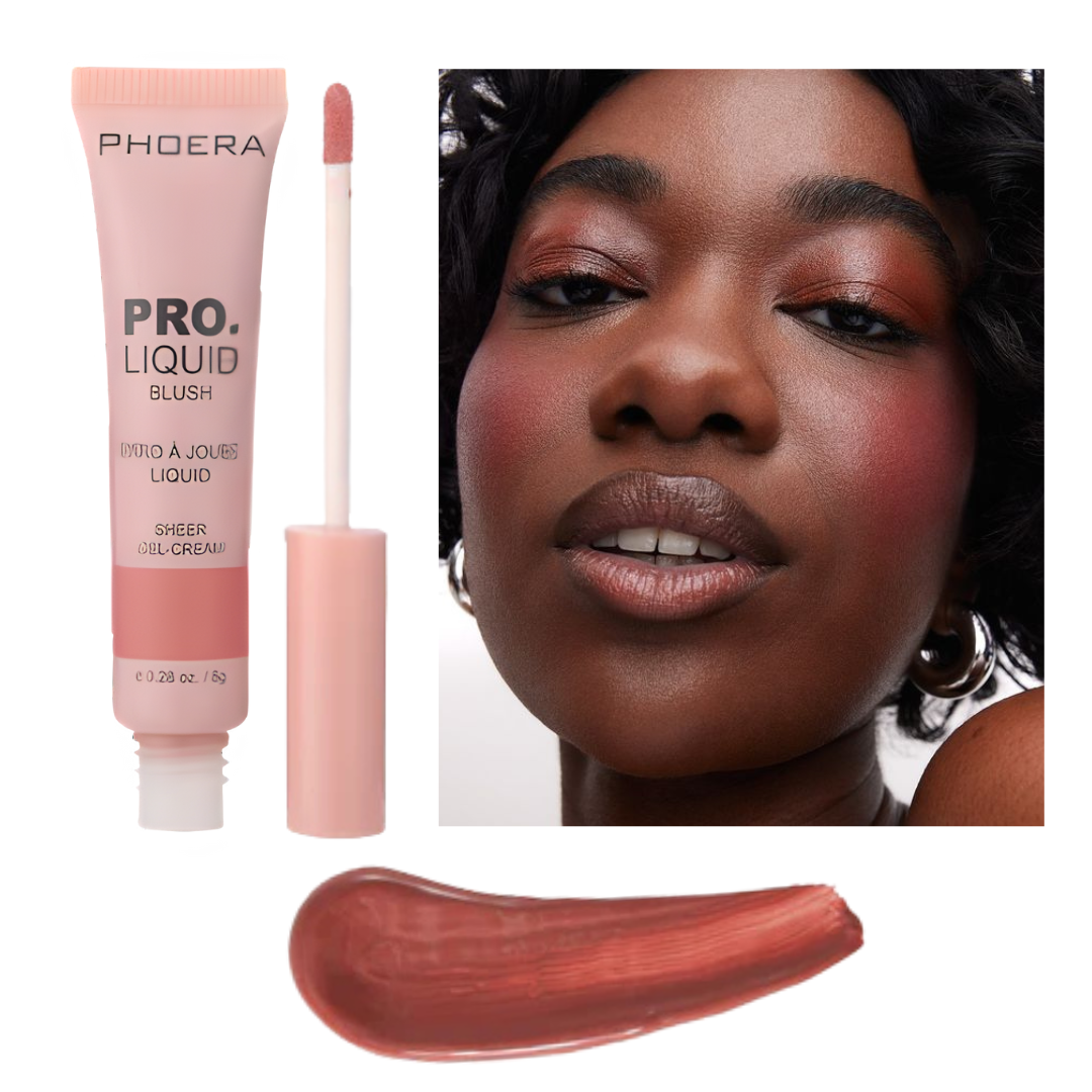 Blush Líquido Efeito Natural Longa Duração - Phoera