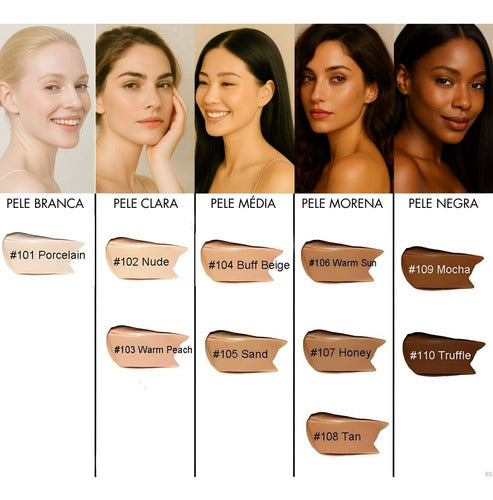 Base Líquida Natural Look 30ml - Phoera