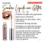 Kit 3 Sombra Líquida Glitter Glow A Prova De Água Pigmentado