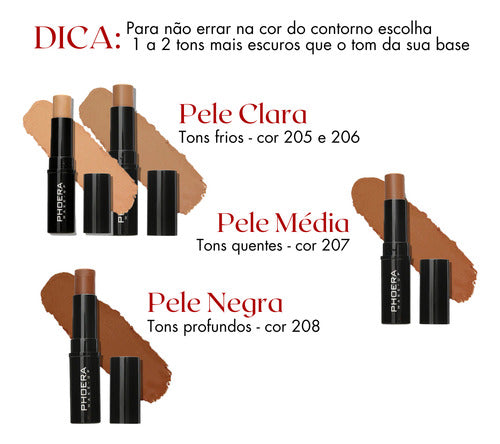 Kit Glow Contorno + Iluminador Bastão Alta Qualidade +brinde