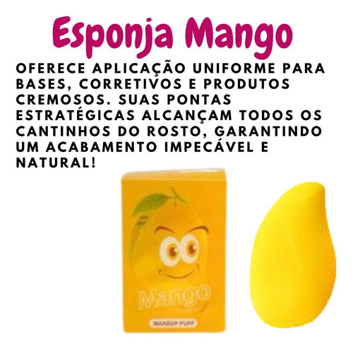 Kit 12 Esponjas Makeup/ Limpeza Facial + Presilha E Elástico