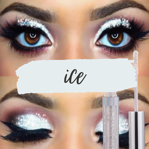 Kit 3 Sombra Líquida Glitter Glow A Prova De Água Pigmentado