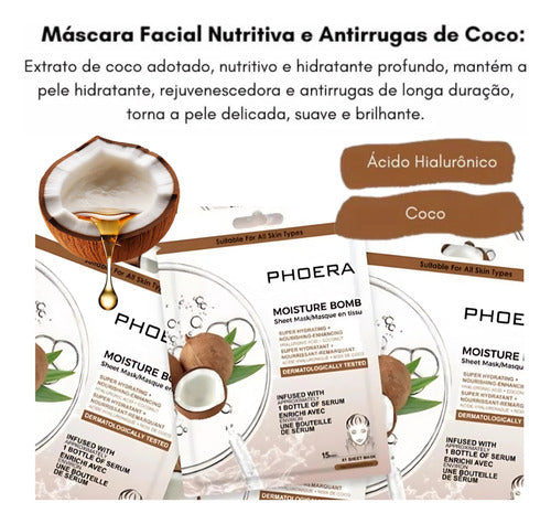 Máscara Bomba Facial Alta Concentração Hidratação Intensa