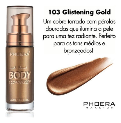 Iluminador Líquido Facial e Corporal Body Luminizer Phoera