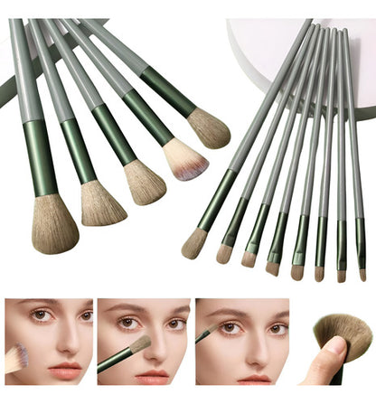 Kit 13 Pincéis Maquiagem Contorno Kabuki Sombra Profissional