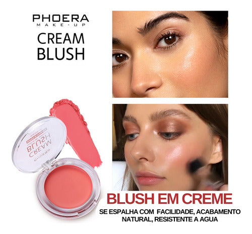 Blush Em Creme - Ultra Pigmentado - A Prova De Água - Phoera
