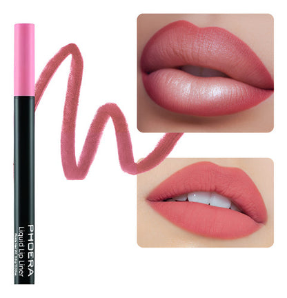 Delineador Labial Matte Contorno De Longa Duração Phoera