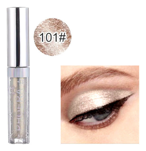 Kit 3 Sombra Líquida Glitter Glow A Prova De Água Pigmentado