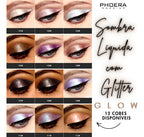Kit 3 Sombra Líquida Glitter Glow A Prova De Água Pigmentado