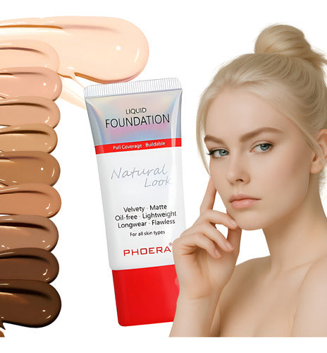 Base Líquida Natural Look 30ml - Phoera