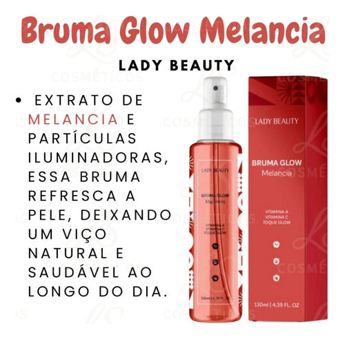Bruma De Melancia Glow Fixadora De Maquiagem - Lady Beauty