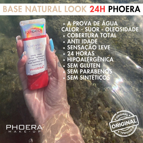 Base Líquida Natural Look 30ml - Phoera