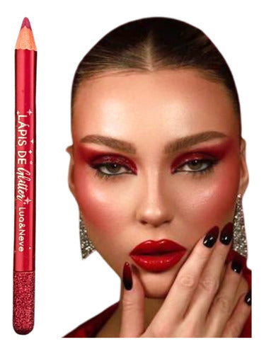 Lápis Glitter Mega Macio- Lua & Neve
