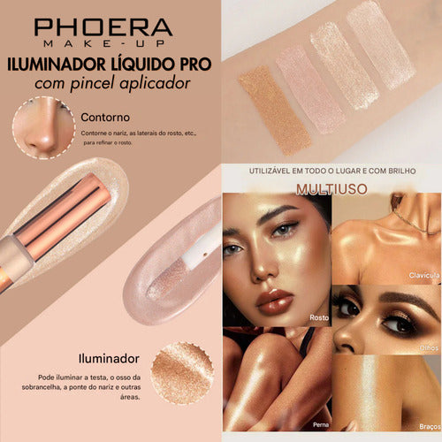 Iluminador Líquido Glow Shine Phoera