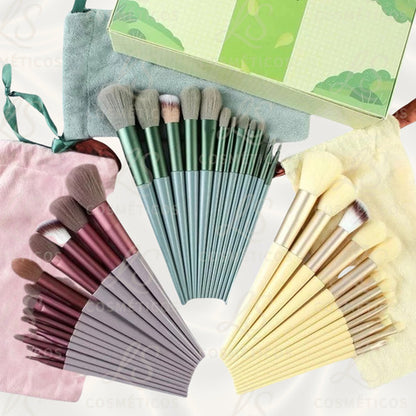 Kit 13 Pincéis Maquiagem Contorno Kabuki Sombra Profissional