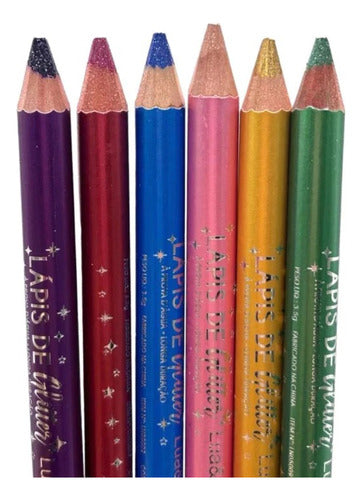 Lápis Glitter Mega Macio- Lua & Neve