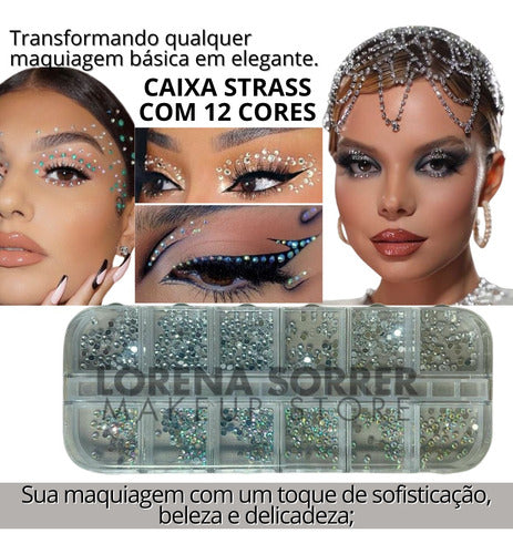 Kit 16un Maquiagem Make Carnaval Glitter Brilho Pedaria Glow