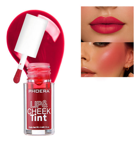 Lip Tint Matte Lábios e Bochechas Phoera