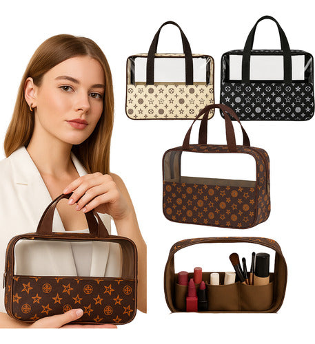 Bolsa Necessaire Grande Organizadora Multifuncional Com Alça