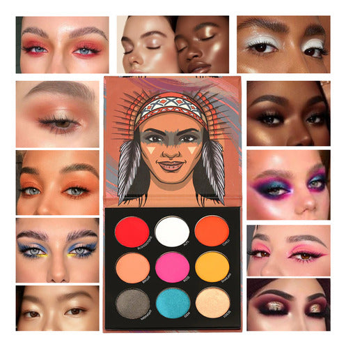 Paleta de Sombras 9 cores 12,6g - Phoera