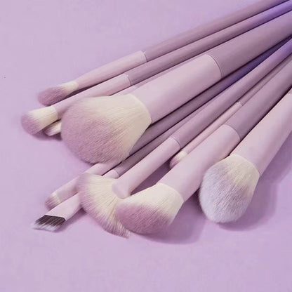 Kit 10 Pincéis Maquiagem Profissional Cerdas Macias