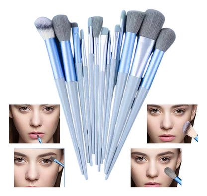 Kit 13 Pincéis Maquiagem Contorno Kabuki Sombra Profissional