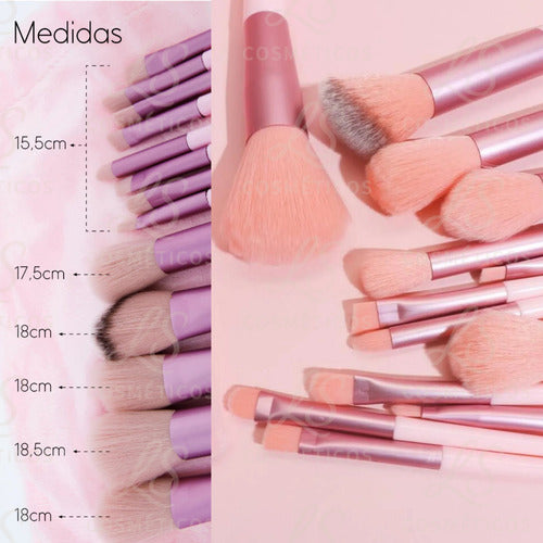 Kit 13 Pincéis Maquiagem Contorno Kabuki Sombra Profissional