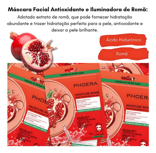 Máscara Bomba Facial Alta Concentração Hidratação Intensa