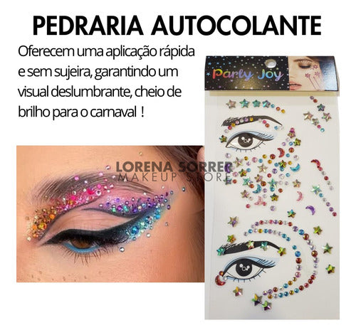 Kit 10und Make Festa Carnaval + Cartela Delineador + Pó Neon